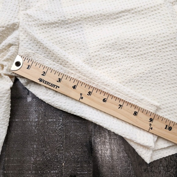 Mens FootJoy Seersucker size 34 Waffle Knit Weave Flat Front Golf Shorts - Picture 5 of 8